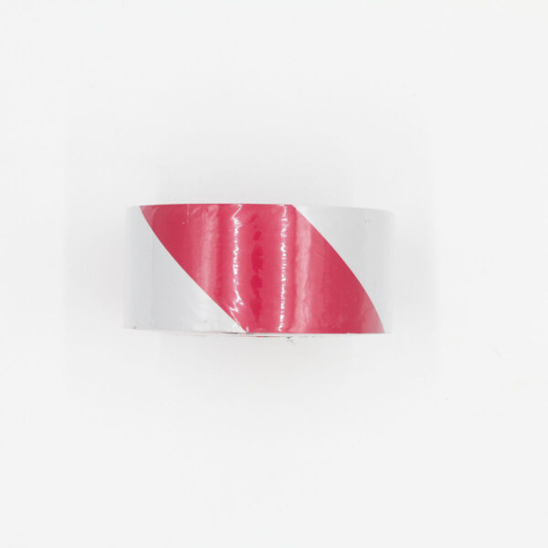 RED/WHITE HAZARD TAPE (STICKY) - Image 2