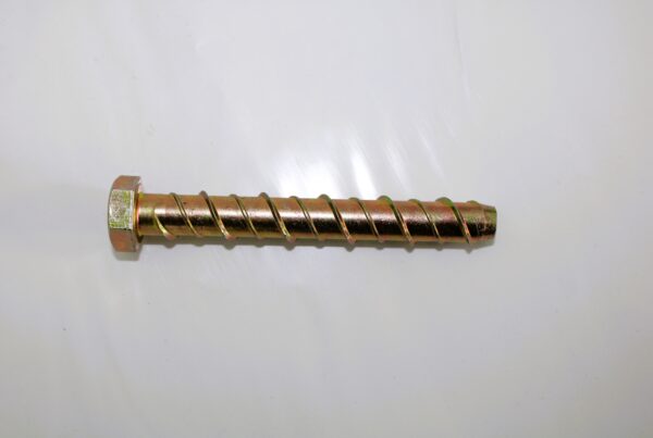 M12 X 100MM YELLOW ZINC PLATED HEXAGON HEAD THUNDERBOLTS