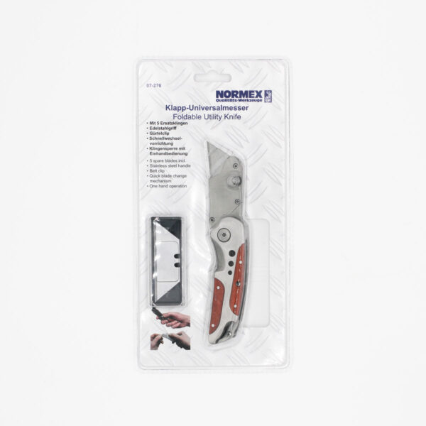 UTILITY KNIFE (C/W SPARE BLADES)